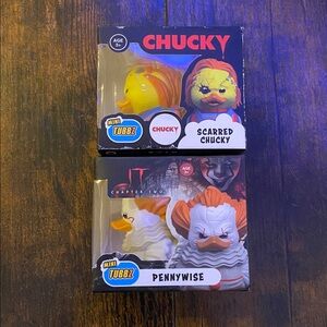 Horror Mini Tubbz Bundle Chucky & Pennywise Ducks Lot of 2